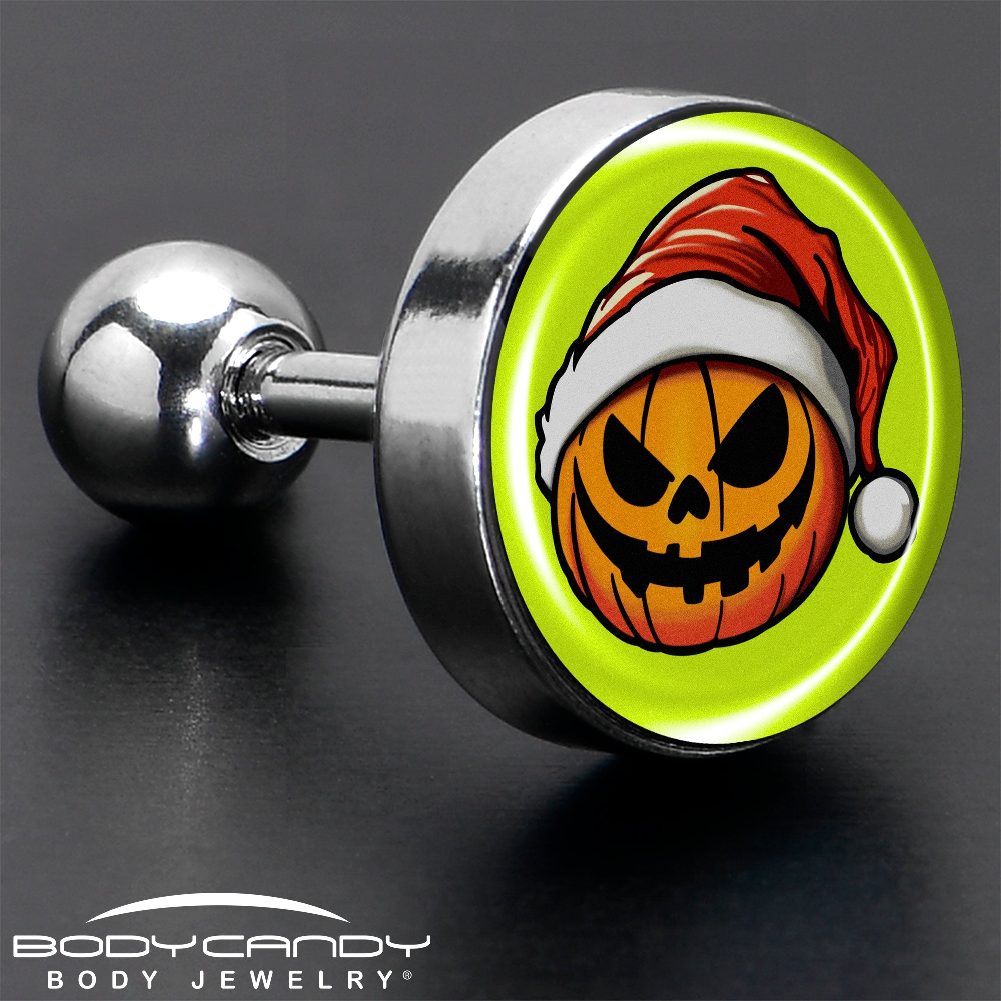 Christmas Holiday Santa Hat Pumpkin Tragus Cartilage Earring by Onyx O