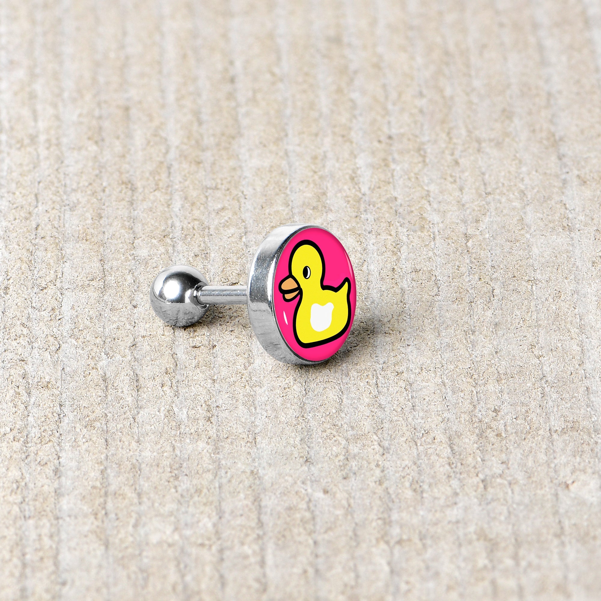 16G 1/4 Yellow Ducky Cartilage Tragus Earring by Onyx O