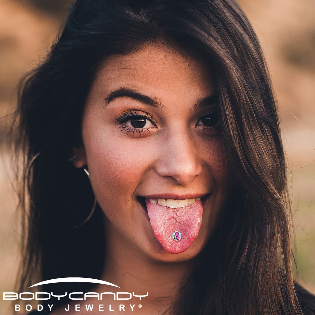 Hot Pink Cool S Barbell Tongue Ring by Onyx O