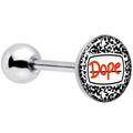 Dope Composition Notebook Barbell Tongue Ring by Onyx O
