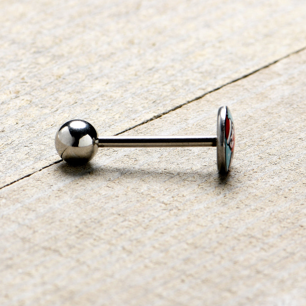 Snowfall Holiday Penguin Barbell Tongue Ring by Onyx O