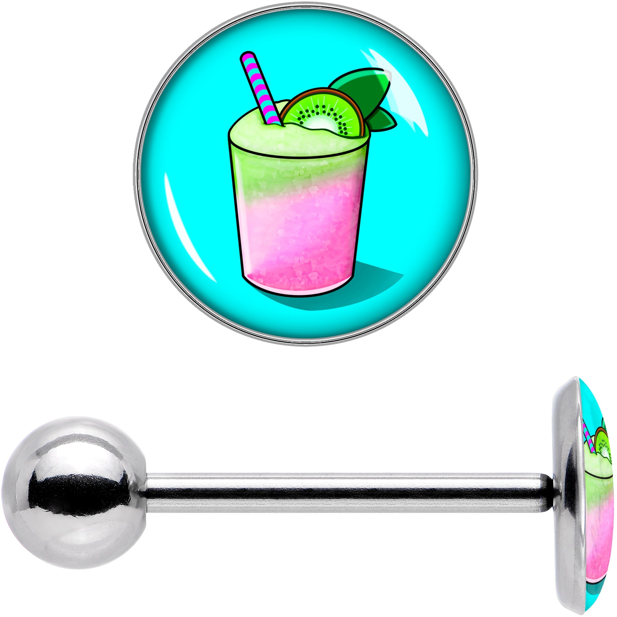 Summer Drink Barbell Tongue Ring by Onyx O