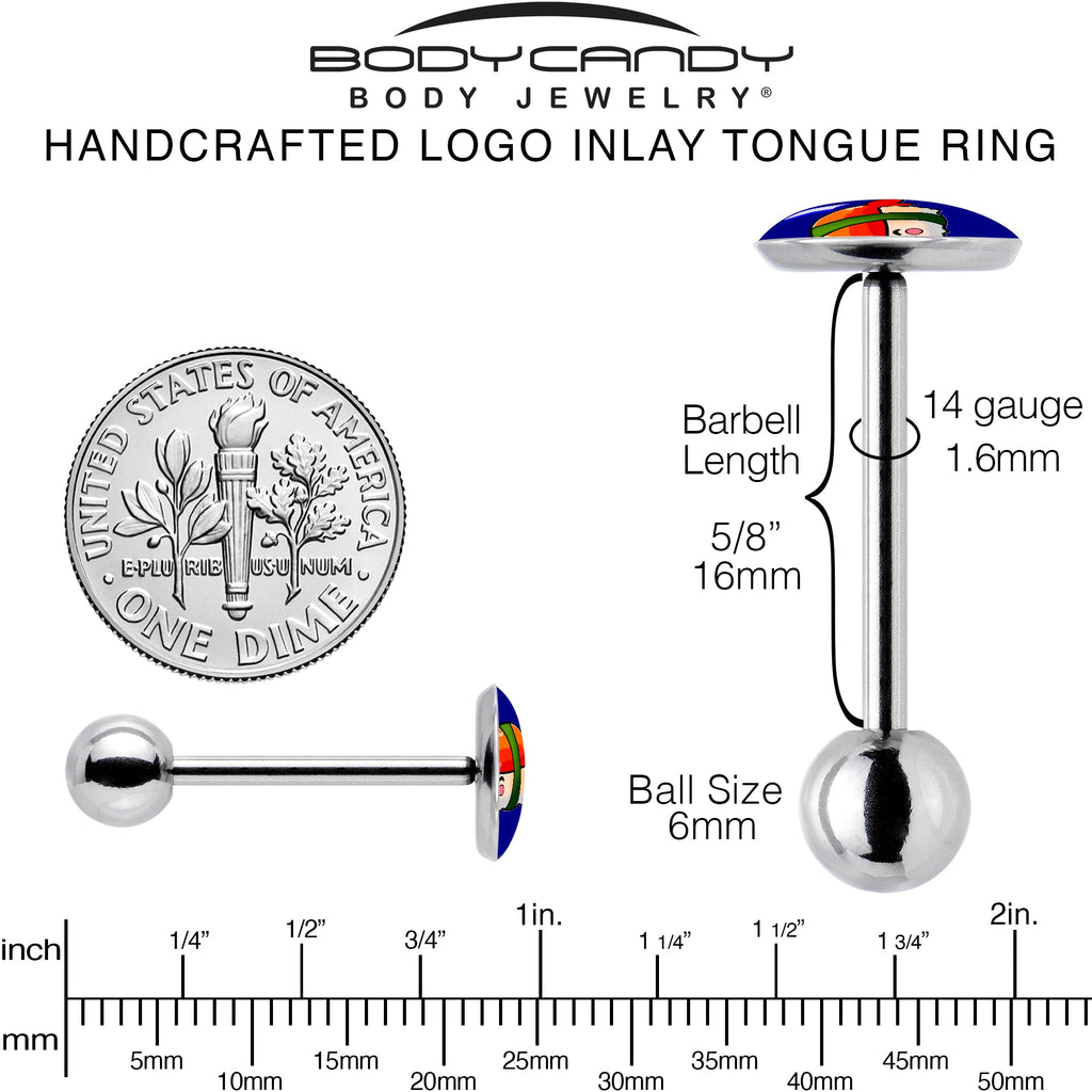 Sushi Barbell Tongue Ring by Onyx O