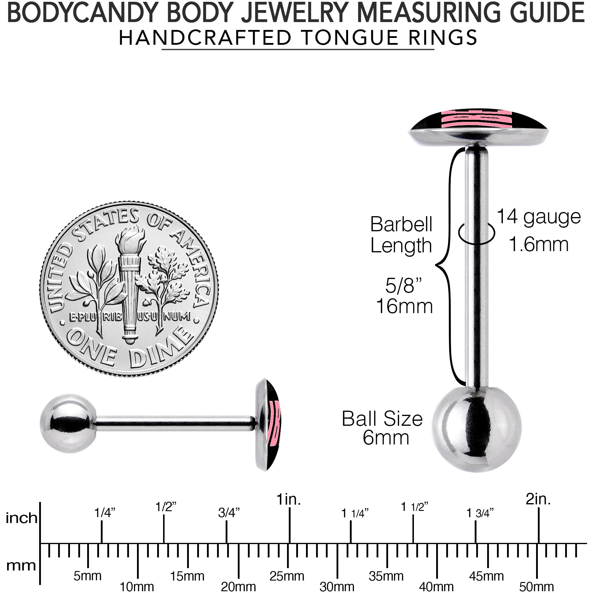 Vibe Barbell Tongue Ring by Onyx O