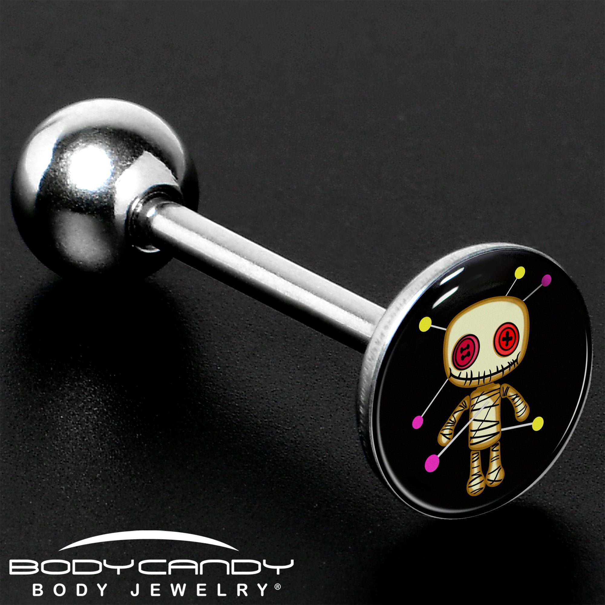Voodoo Doll Barbell Tongue Ring by Onyx O