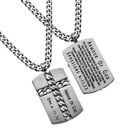 Silver Chain Cross Necklace