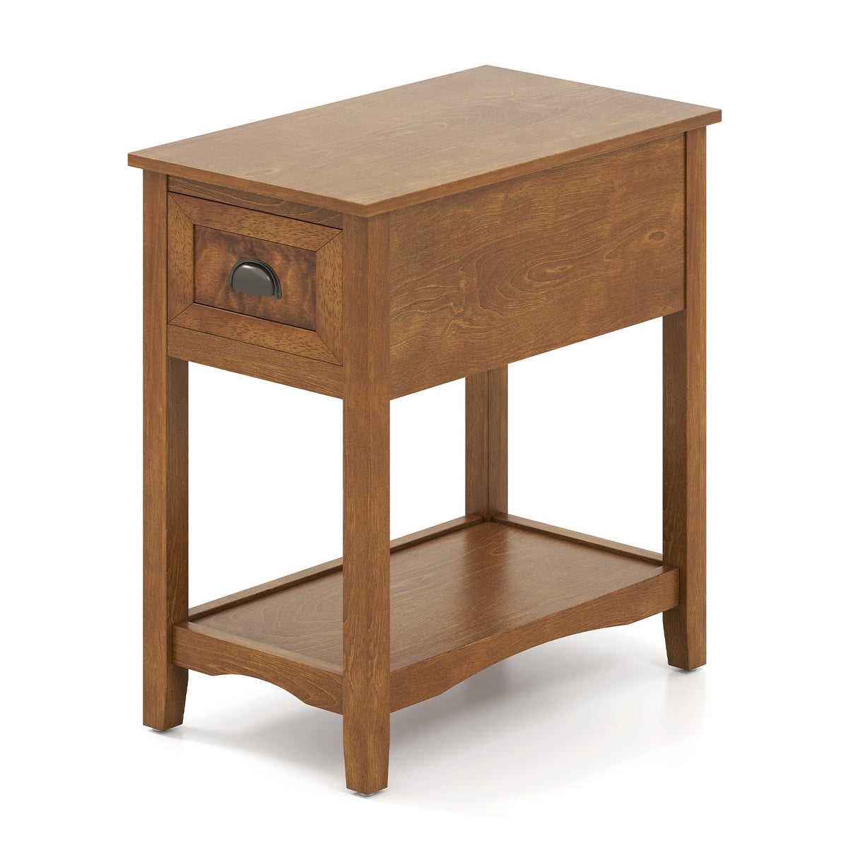 Contemporary Chair Side End Table Compact Table with Drawer Nightstand