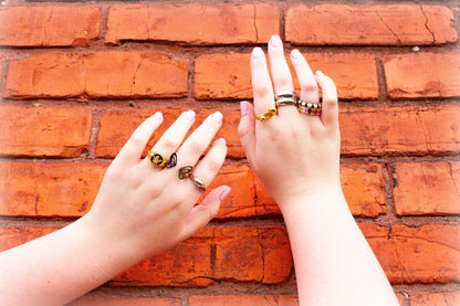 Split Butterfly Titanium Ring