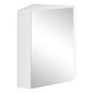 Corner Medicine Cabinet with Mirror with Open Mirror Door and Adjustable Shelf