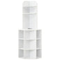 6-Tier Corner Shelf with Charging Station and 2 USB Ports