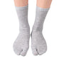Men and Women Summer Fiber Two Finger Socks Black Kimono Flip Flop Sandal Split  Toe Socks New