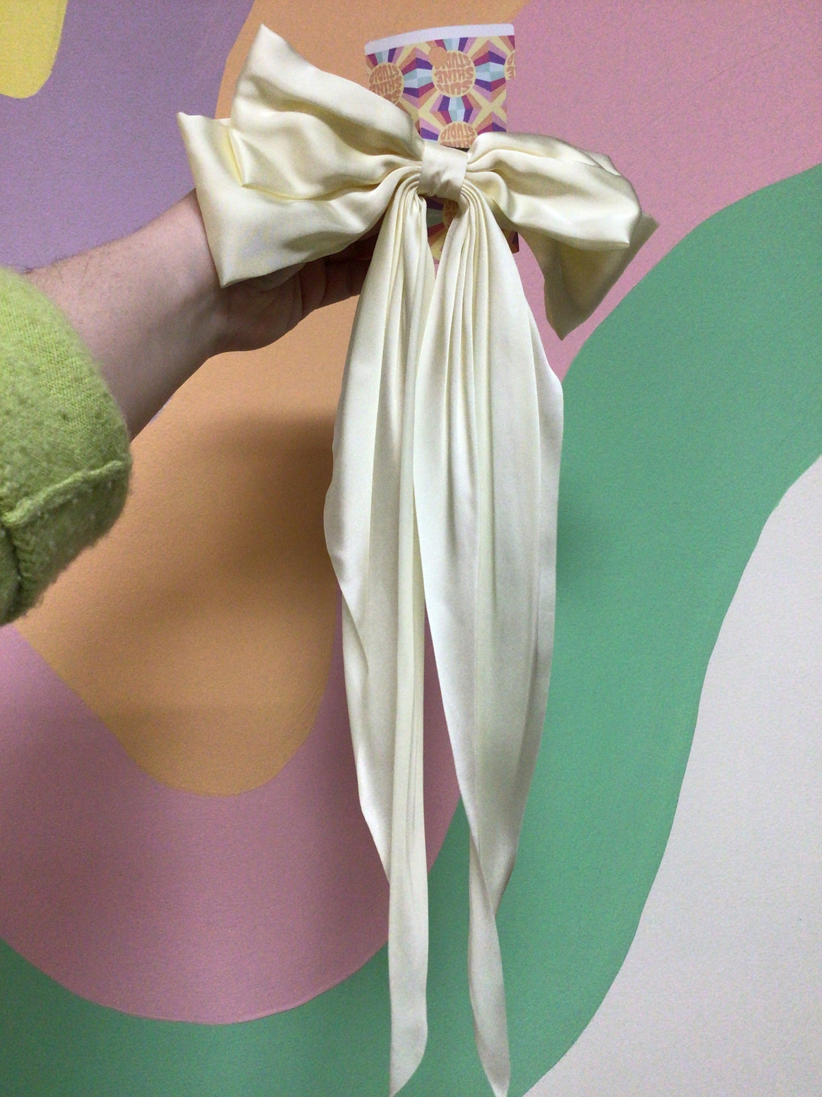 Oversized Satin Bow