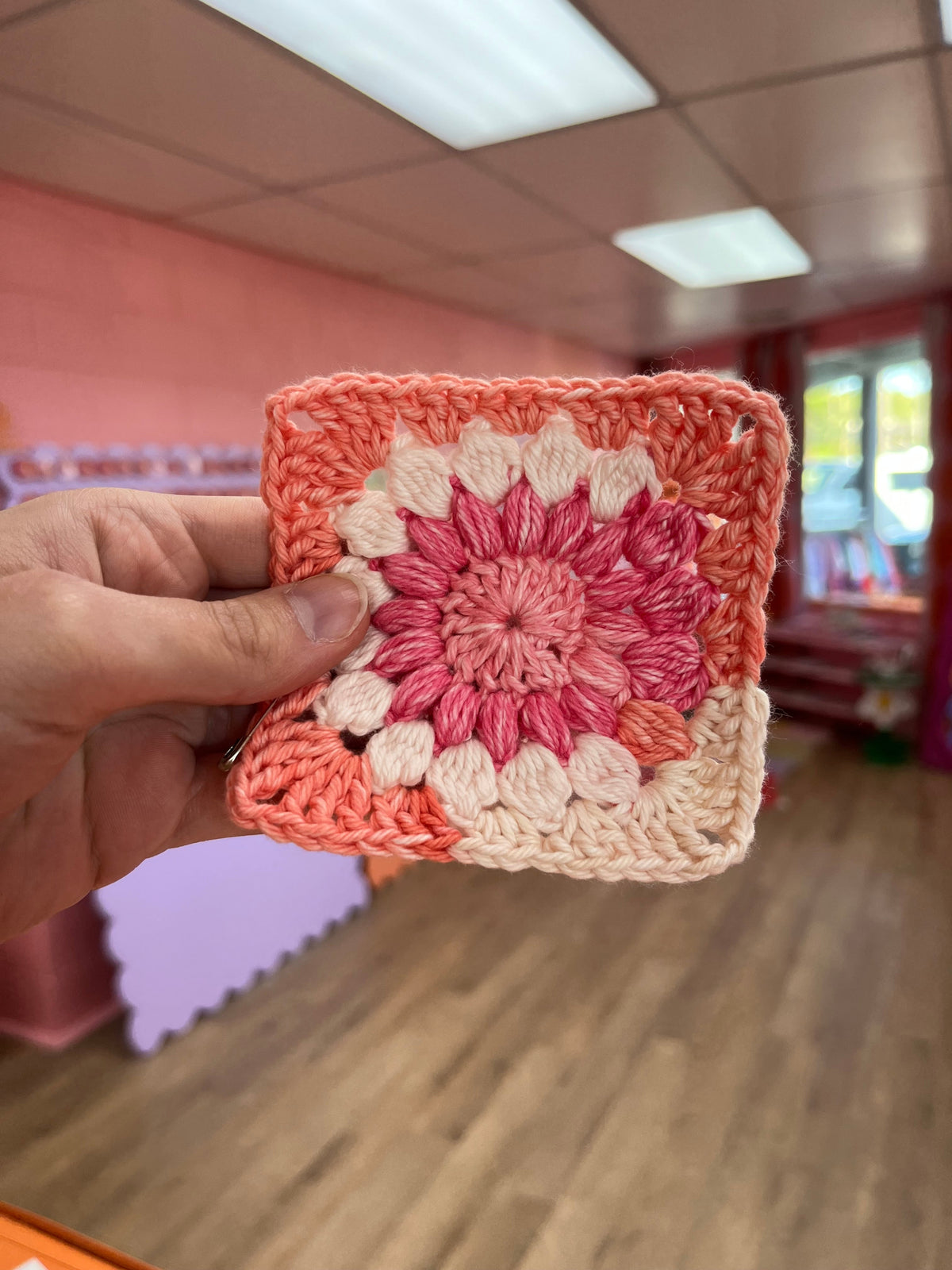Crochet Granny Square Coaster