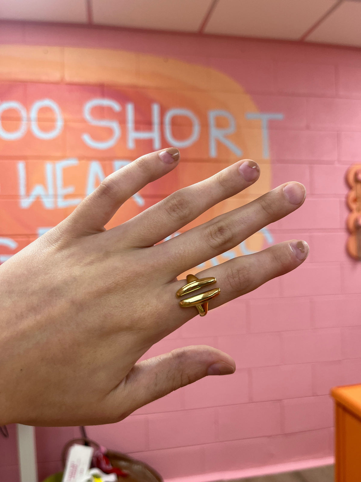 Coffee Bean Titanium Ring