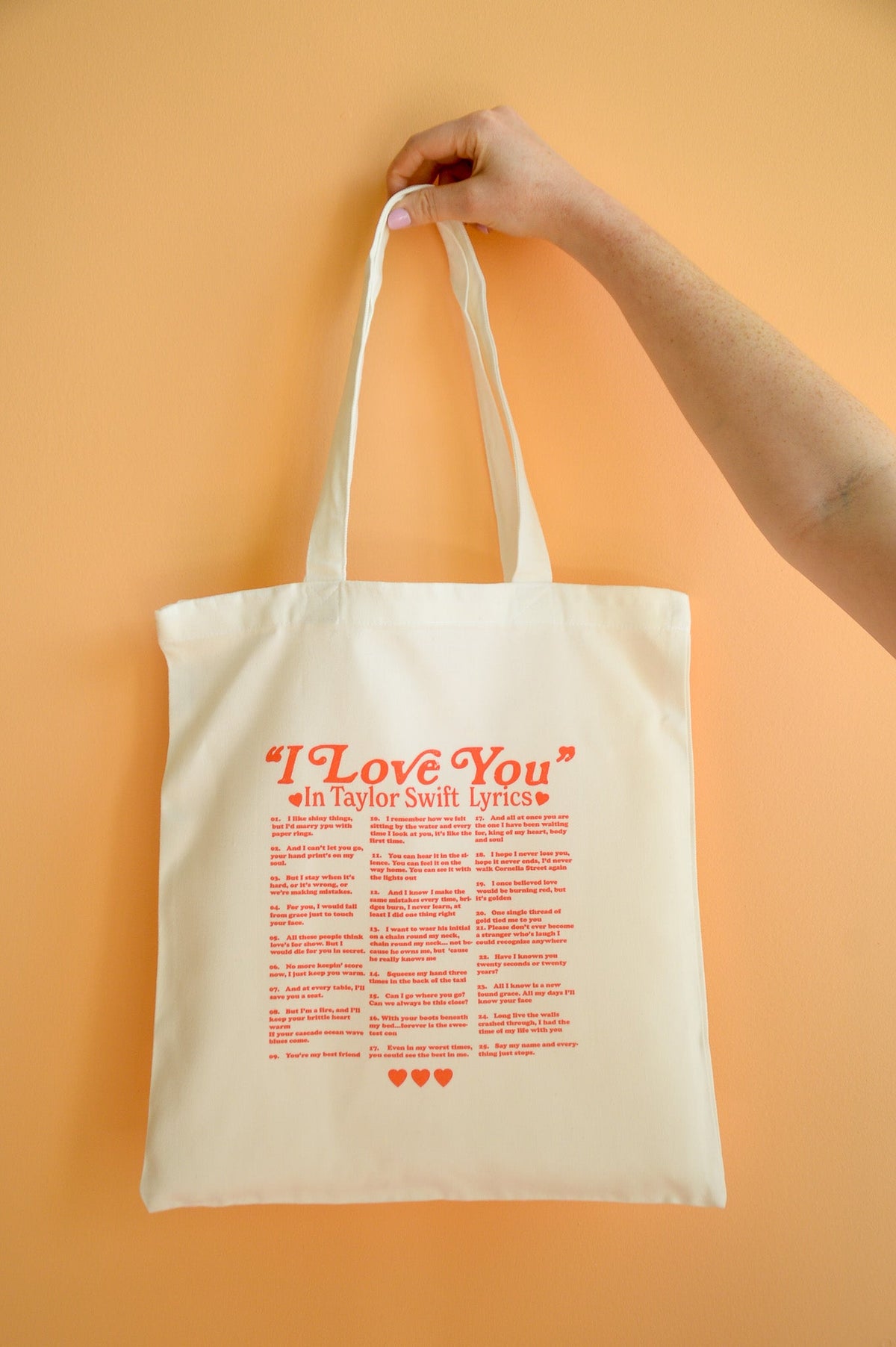 Ways to Say I Love You in Lyrics-Tote Bag