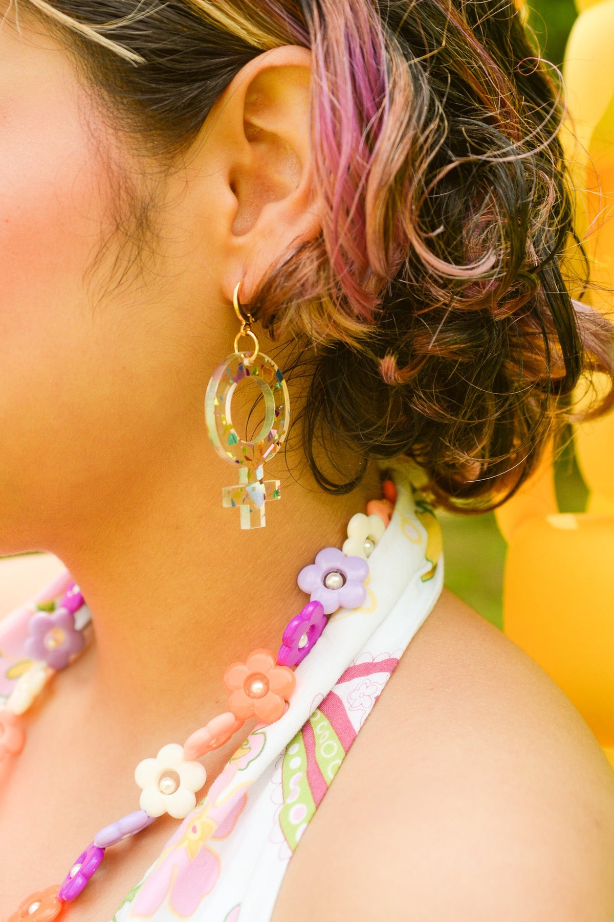 Sunset Flower Necklace