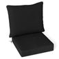 Deep Seat Chair Cushion Pads Set with Rope Belts for Indoor and Outdoor