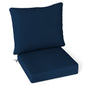 Deep Seat Chair Cushion Pads Set with Rope Belts for Indoor and Outdoor