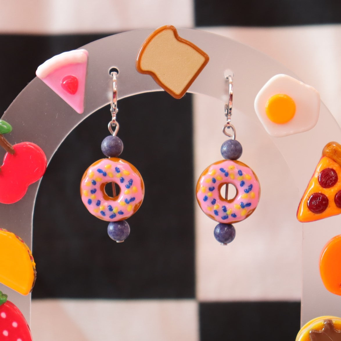 Beaded Donut Earrings
