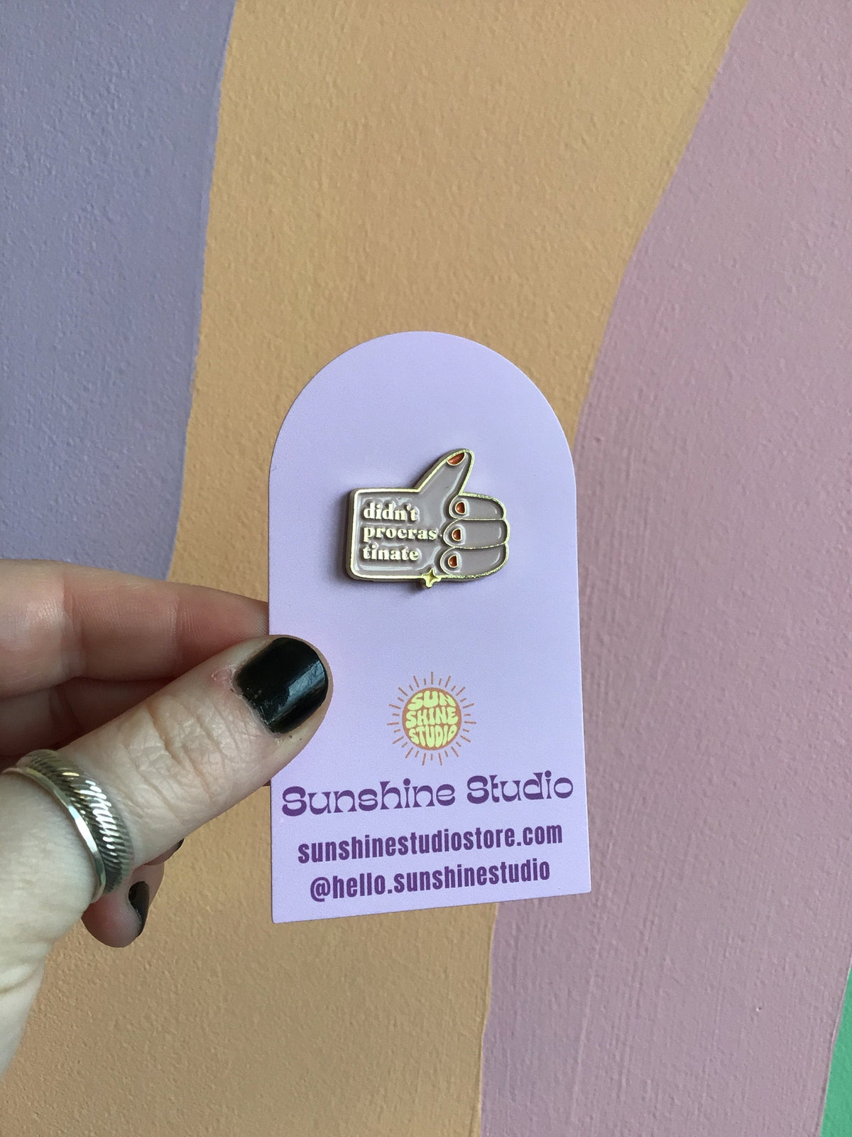 Didn’t Procrastinate Enamel Pin