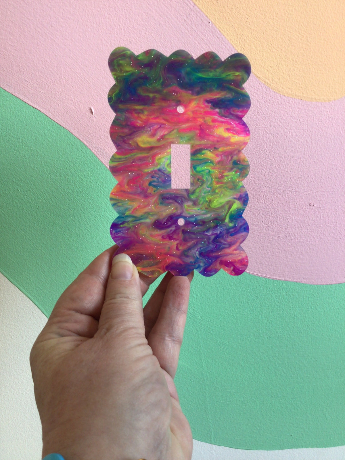 Neon Sparkling Paint Outlet Covers