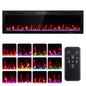 Electric Fireplace 40/50/60 Inches Recessed and Wall Mounted for 2' x 6' Stud