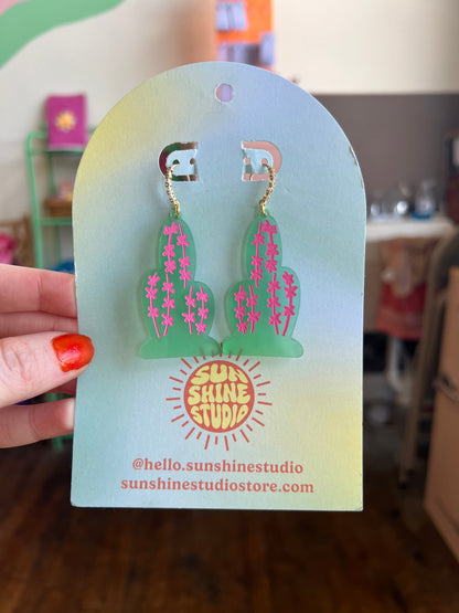 Prickly Pear Cactus Earrings