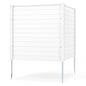 Freestanding 48 x 48 Inch Air Conditioner Fence with Metal Ground Stakes