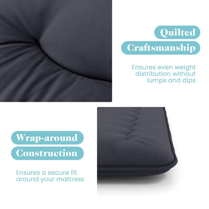 Futon Mattress with Washable Cover and Foldable Mat