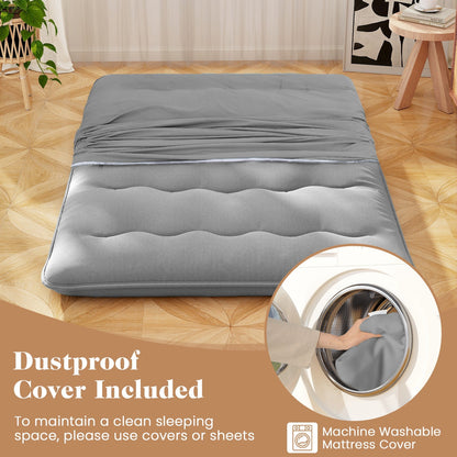 Futon Mattress with Washable Cover and Carry Bag