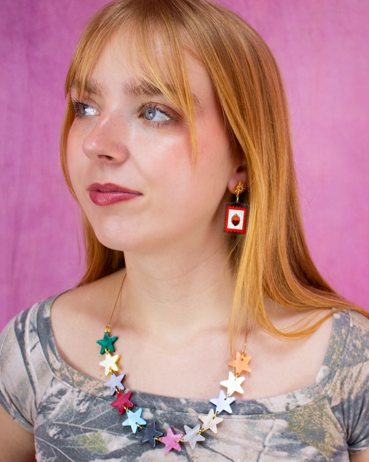 12 Eras Pearlescent Star Necklace