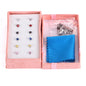 6 Pairs Vintage Stud Earrings Set for Women | Stainless Steel Snowflake Piercing