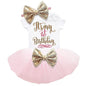 Princess Girls Tutu Dress Toddler Kids Clothes Baby Baptism 1st First Birthday Outfits Dress For Birthday Party