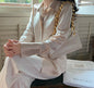 Full Sleeve Ladies Satin Blouses Blusas Single-breasted Loose Women Shirts