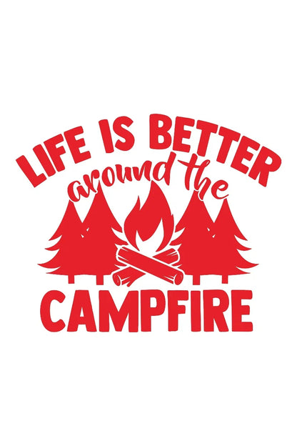 Camp Life Vinyl Decal Bundle | Camper Door Window Sticker for Laptop Water Bottle