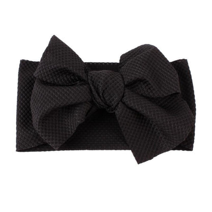 Elastic Candy Solid Color Head Wrap Newborn Head bands Bowknot Bows for Baby Girl Hair Accessories