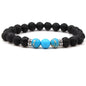 8MM Natural Stone Beaded Chain bracelets For Women Men Couple Lava Rock Healing Balance Beads Reiki Buddha Chakra Bangle Jewelry
