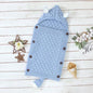 Stevvex Knitted Newborn Baby Blanket Baby Sleeping Bags Stroller Bedding Warm Swaddle Wrap