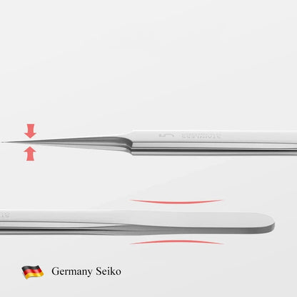German Ultra-fine No. 5 Cell Pimples Blackhead Clip Tweezers | Acne Needle Tool for Precise Skin Care
