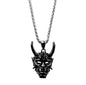 Punk Ghost Skull Mask Pendant Necklace Cool Men's Rock Party Jewelry