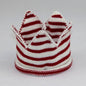 Modern Luxury New Trend  Baby Hat Girls and Boys Crown Knitted Cap Toddler Empty Top Hats Newborn Design Woolen Yarn Bonnet For Kids