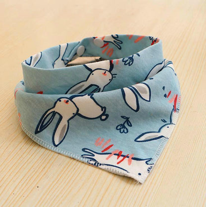 Baby Bibs Waterproof Triangle Cotton Cartoon Child Bibs Dribble Bibs Newborn Slabber Absorbent Cloth For Kids