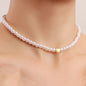 Trend Jewelry Wedding Big Pearl Necklace For Women Fashion White Imitation Pearl Choker