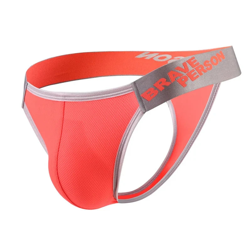 BRAVE PERSON Men Thongs Breathable Underwear