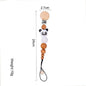 Modern Handmade Pacifier Chain Baby Teething Chains Crochet Rabbit Panda Beads Wooden Clips Wood Tiny Rod  For Kids
