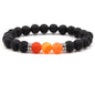 8MM Natural Stone Beaded Chain bracelets For Women Men Couple Lava Rock Healing Balance Beads Reiki Buddha Chakra Bangle Jewelry