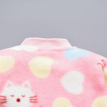 Newborn Infant Baby Jumpsuit Children Cartoon Animal Fleece Warm Romper Jumpsuit for baby Boy Girls Plush Material