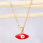 Turkish Evil Eye Pendant Choker Necklace Lucky Blue Evil Eyes Clavicle Chain Necklace