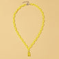 Candy Color Gummy Mini Bear Cartoon Necklace for Women Girls Birthday Jewelry Gifts
