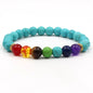 8MM Natural Stone Beaded Chain bracelets For Women Men Couple Lava Rock Healing Balance Beads Reiki Buddha Chakra Bangle Jewelry